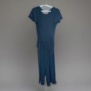 Lane‎ Bryant Jumpsuit Women 22 Black Whimsigoth Witchy Minimalist Elegant Office